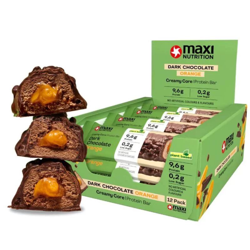Maxi Nutrition Vegan Creamy Core Protein Bar Dark Chocolate Orange