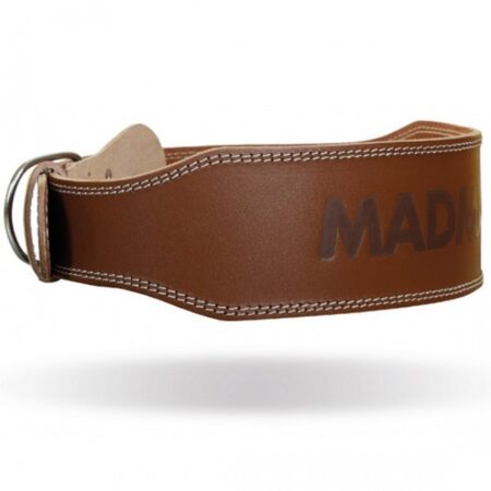 MadMax Full Leather Belt Chocolate Brown