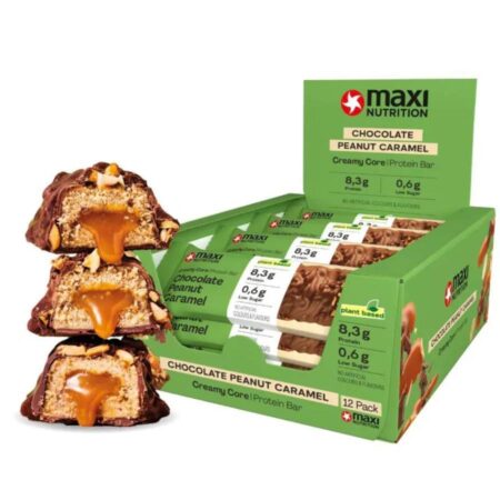 Maxi Nutrition Vegan Creamy Core Protein Bar Chocolate Peanut Caramel 45 gr