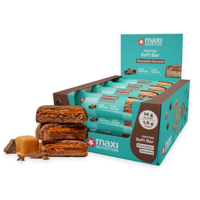 Maxi Nutrition Protein Soft Bar Caramel - Chocolate 45gr